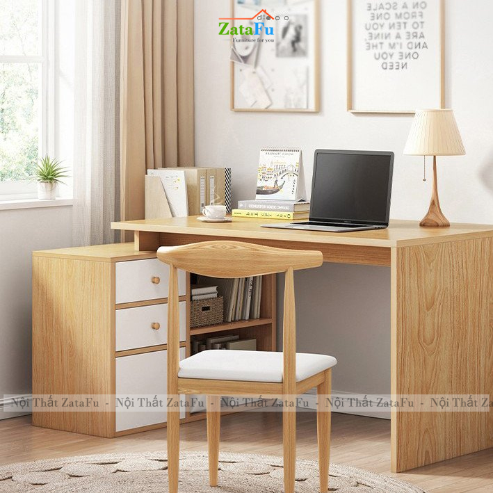 Bàn Học Sinh Bàn Làm Việc Thiết Kế Xoay Độc Đáo Tích Hợp Ngăn Kéo BLV-169 ZataFu