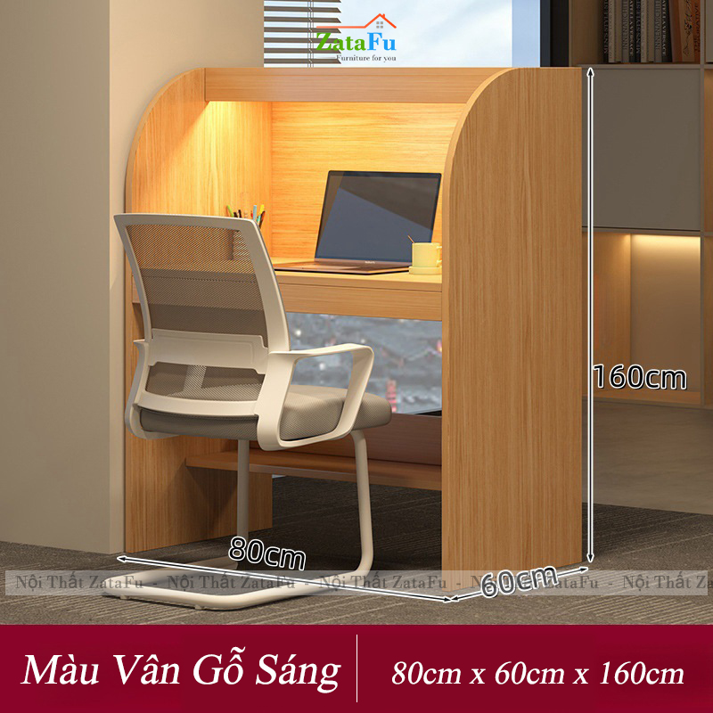 Bàn Học Khép Kín Cho Học Sinh, Sinh Viên Học Tập Không Bị Làm Phiền BLV-140 ZataFu