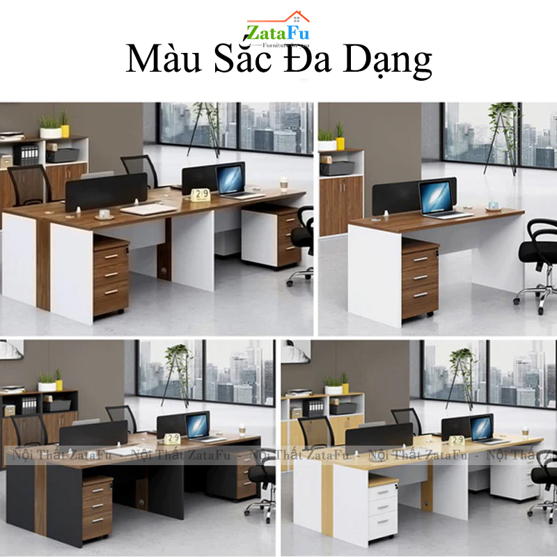 Bàn Làm Việc Chất Liệu Gỗ MDF Kế Hợp Ngăn Kéo Để Đồ Có Thể Di Chuyển BLV-167 ZataFu