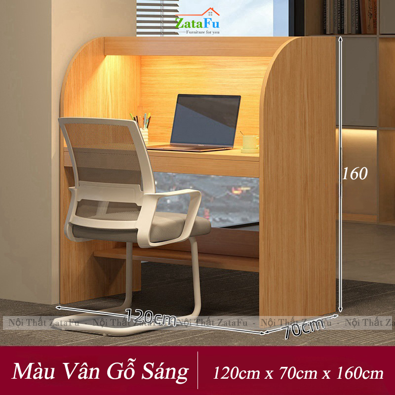 Bàn Học Khép Kín Cho Học Sinh, Sinh Viên Học Tập Không Bị Làm Phiền BLV-140 ZataFu