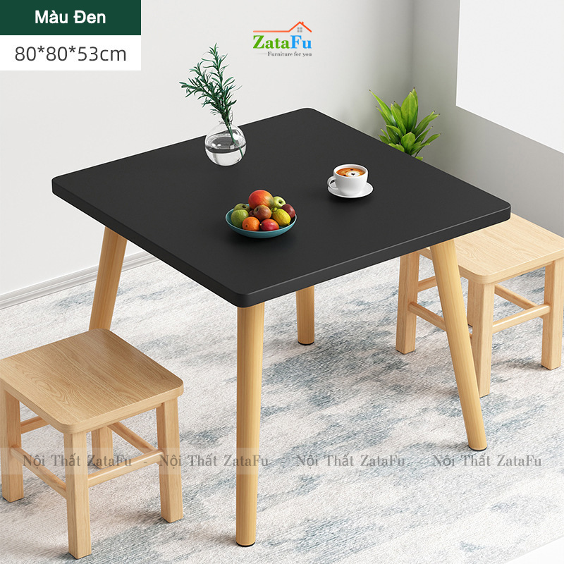Bàn ăn chân gỗ nhỏ xinh cho không gian hiện đại BAGD-07