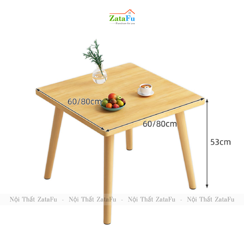 Bàn ăn chân gỗ nhỏ xinh cho không gian hiện đại BAGD-07
