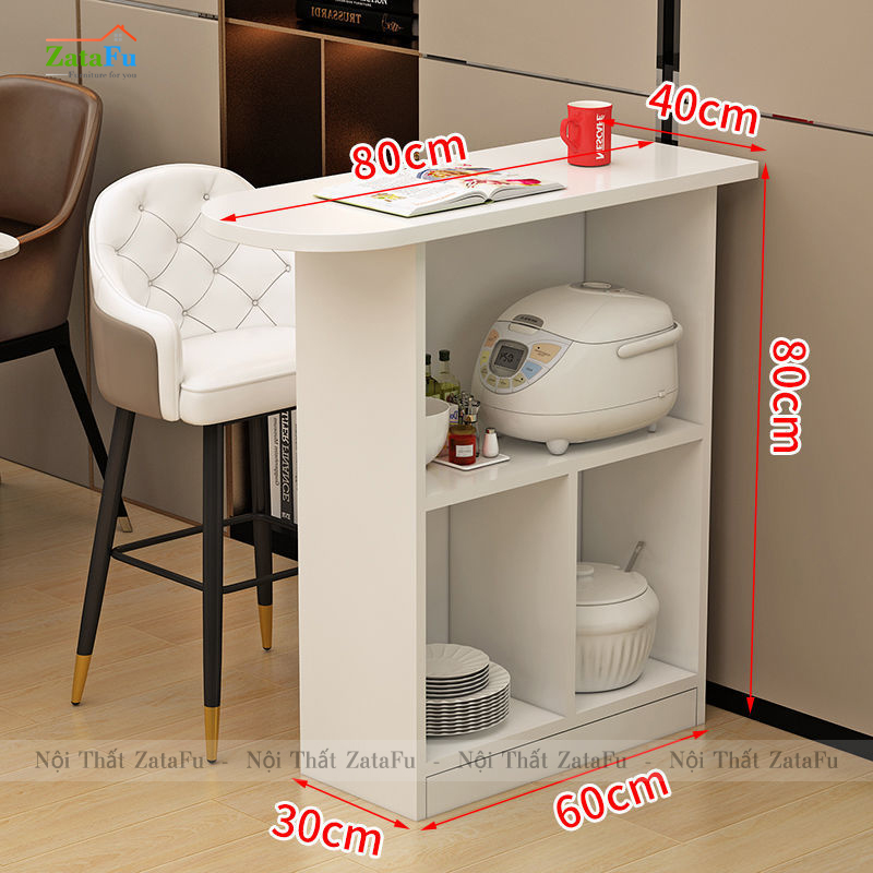 Bàn Bếp Đa Năng Làm Bàn Ăn Kệ Đựng Đồ Dùng Nhà Bếp BAGD-02