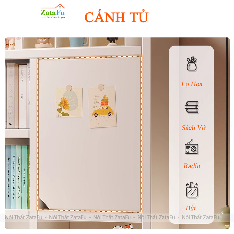 Bàn Học Bàn Làm Việc Gỗ MDF Công Nghiệp Thiết Kế Hiện Đại BLV-137 ZataFu