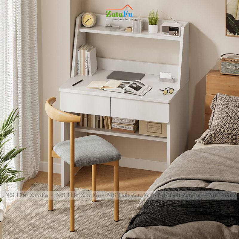 Bàn Làm Việc Bàn Học Sinh Thiết Kế Nhỏ Gọn Kèm Kệ Sách BLV-164 ZataFu