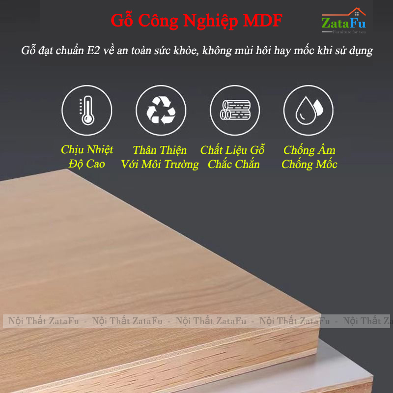 Bàn Học Bàn Làm Việc Ván Dày 17mm Thiết Kế Góc Tường Phong Cách Tối Giản Hiện Đại BLV-136 ZataFu