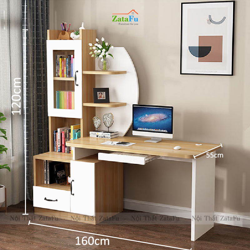 Bàn Học Bàn Vi Tính Hình Cánh Buồm BLV-74