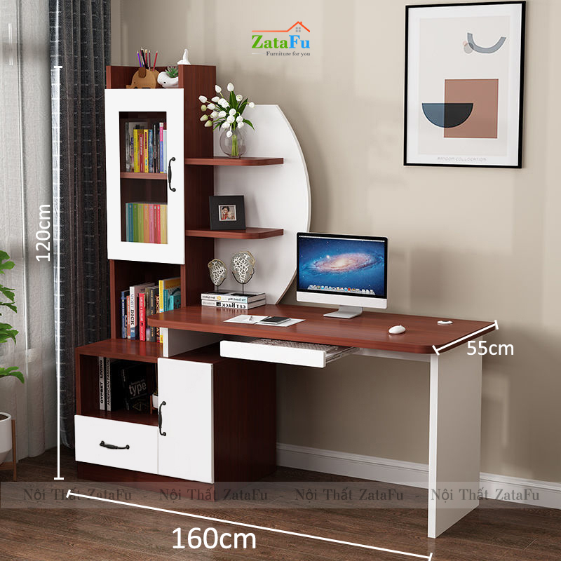 Bàn Học Bàn Vi Tính Hình Cánh Buồm BLV-74