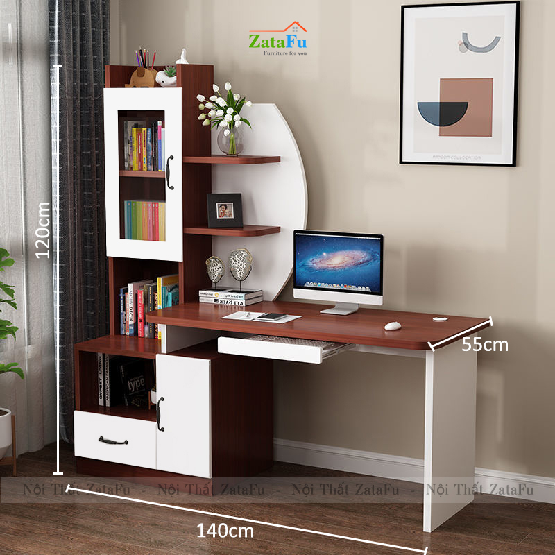 Bàn Học Bàn Vi Tính Hình Cánh Buồm BLV-74