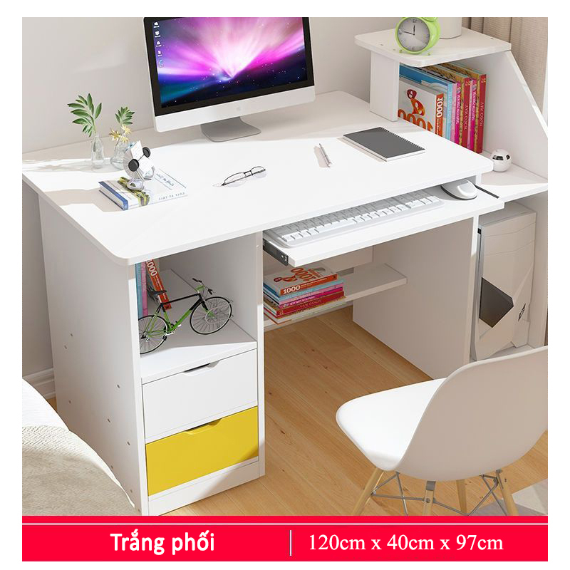 Bàn học bàn vi tính thiết kế hiện đại BLV-71