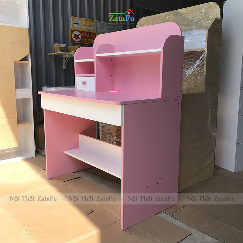 Bàn Học Cho Bé Thiết Kế Có Ngăn Đựng Sách BLV-01