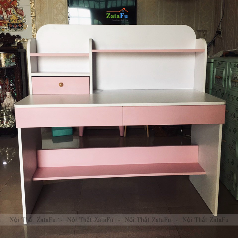 Bàn Học Cho Bé Thiết Kế Có Ngăn Đựng Sách BLV-01