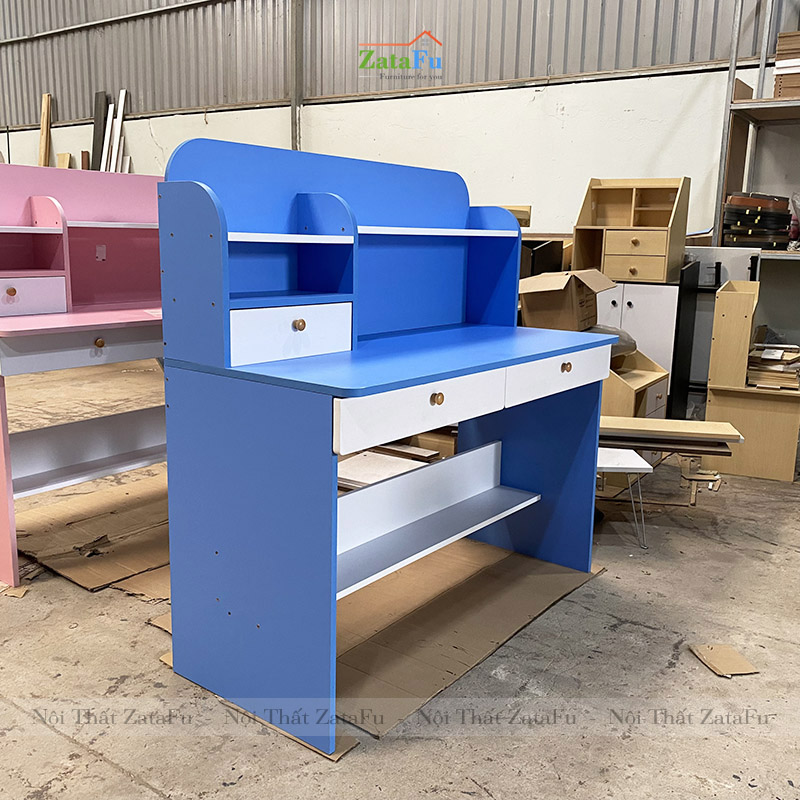 Bàn Học Cho Bé Thiết Kế Có Ngăn Đựng Sách BLV-01
