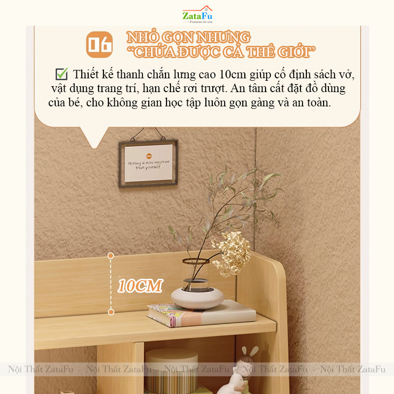 Bàn Học Cho Bé Bàn Học Sinh Có Ngăn Chưa Đồ Đa Năng BLV-155 ZataFu