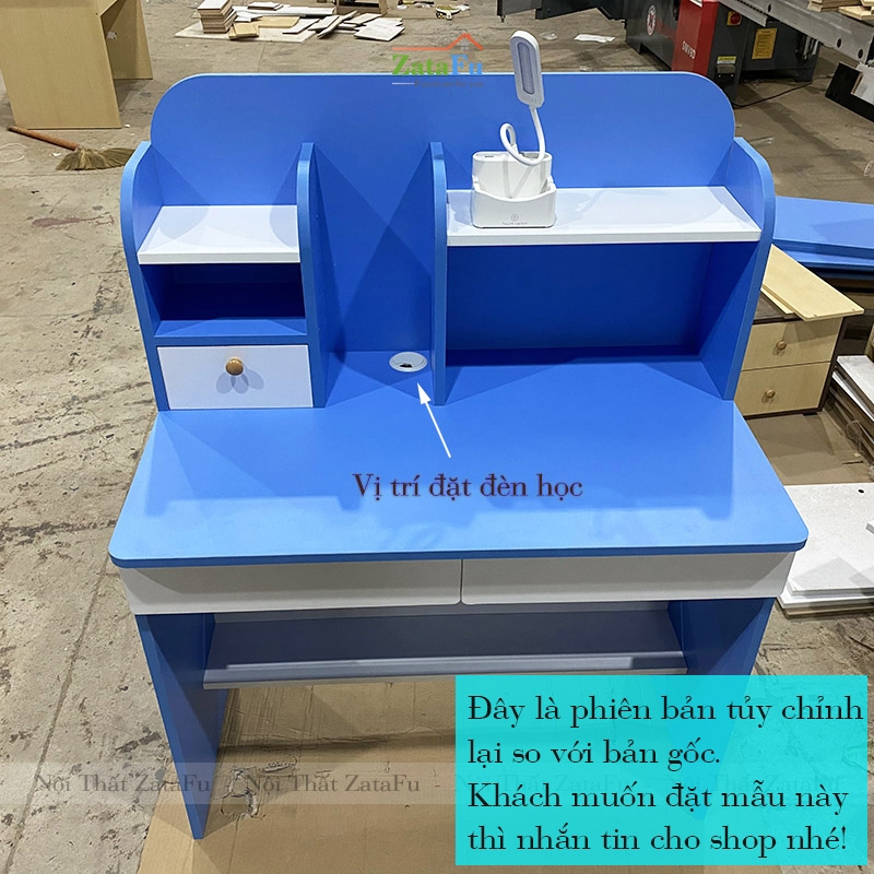 Bàn Học Cho Bé Thiết Kế Có Ngăn Đựng Sách BLV-01