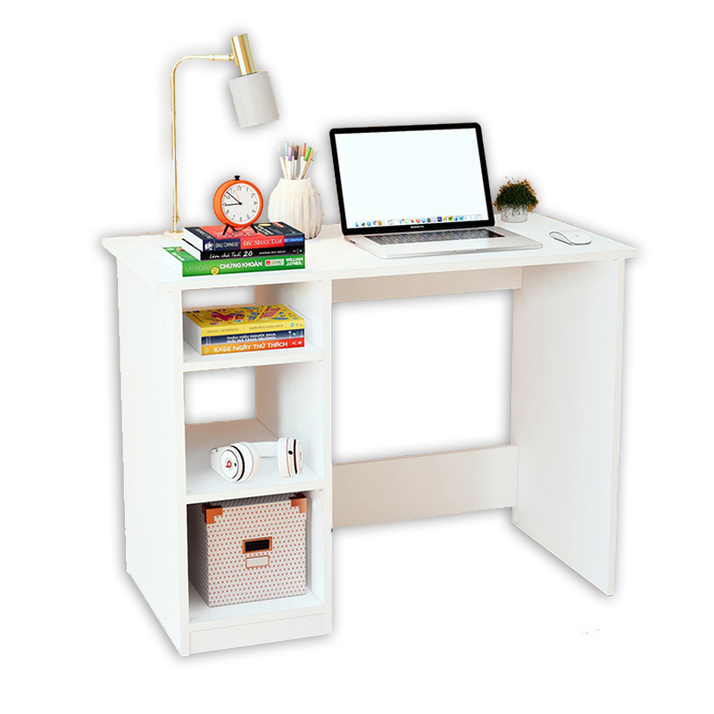 Bàn Làm Việc Gỗ Giá Rẻ Kèm Kệ Sách BLV-36 ZataFu