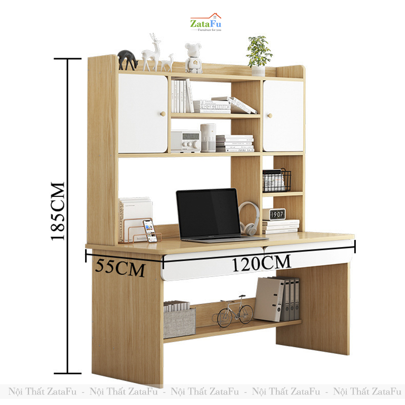 Bàn Học Bàn Làm Việc Đa Năng Chất Liệu Gỗ MDF BLV-142 ZataFu