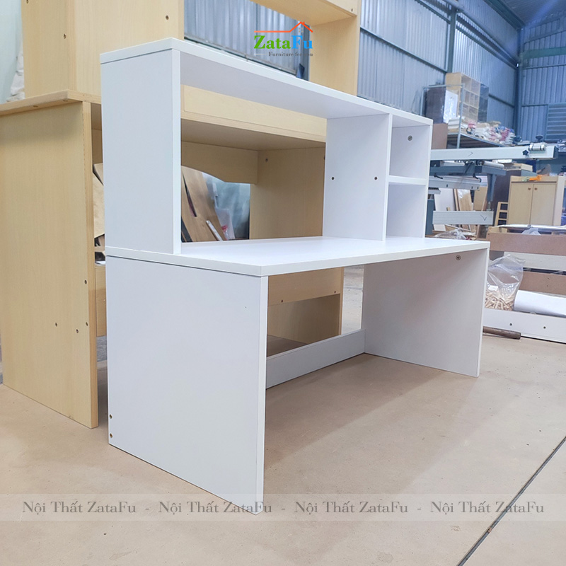 Bàn học ngồi bệt liền kệ BLV-64