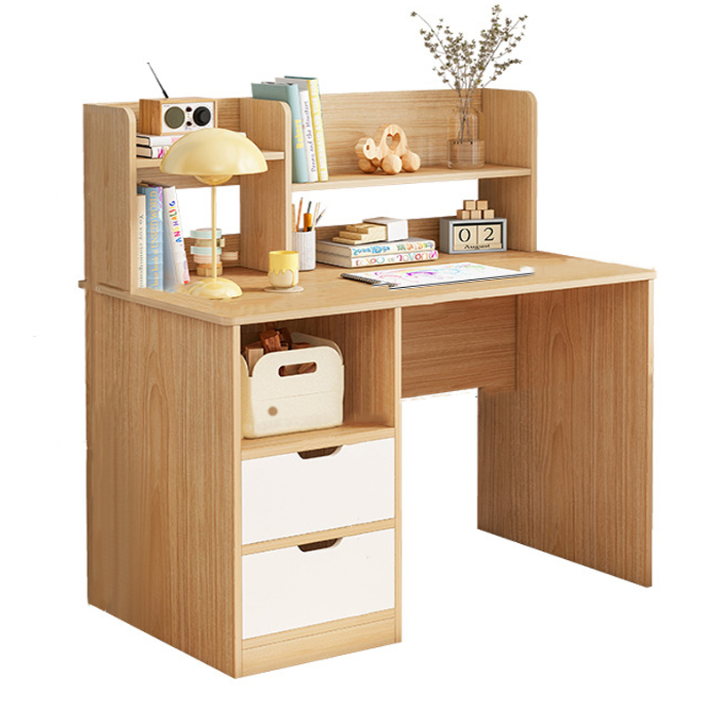 Bàn Học Cho Bé Có Kệ Sách Gỗ MDF Dày 17mm BLV-34
