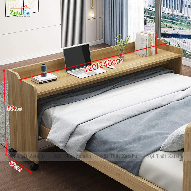 Bàn học, bàn làm việc di động tại giường phòng ngủ BLV-89