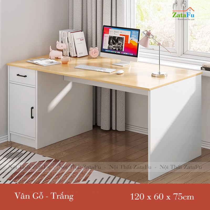 Bàn làm việc gỗ phong cách tối giản BLV-28