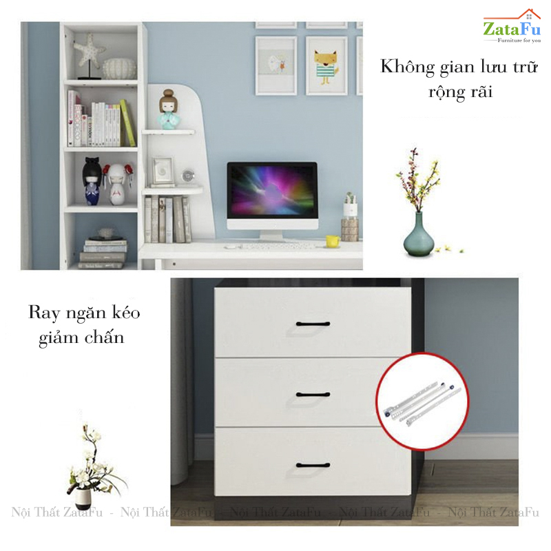Bàn Làm Việc Thiết Kế Hình Cánh Buồm BLV-125