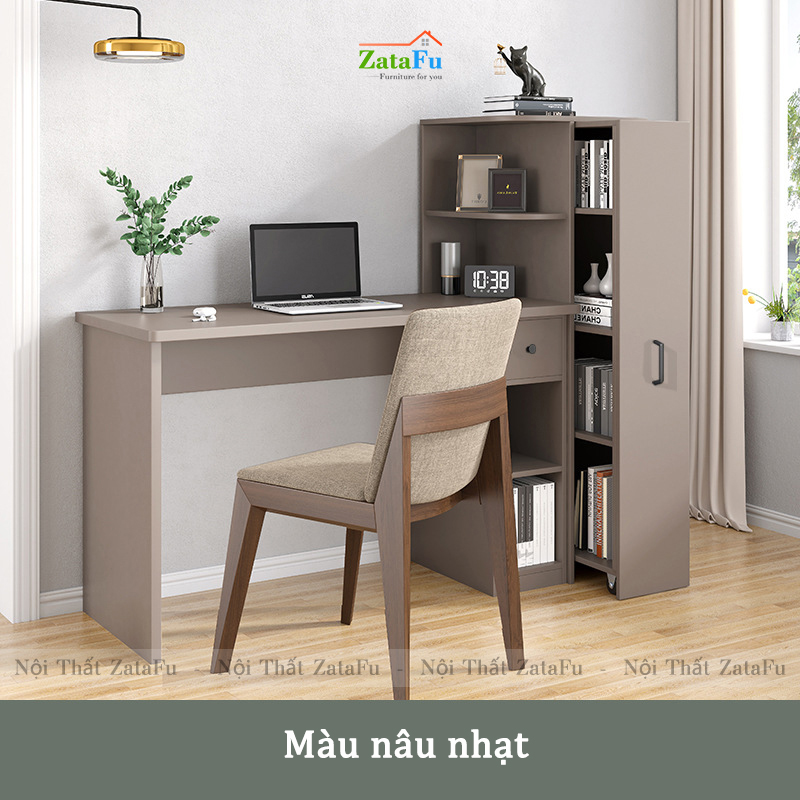 Bàn học bàn làm việc tích hợp kệ sách kéo BLV-61