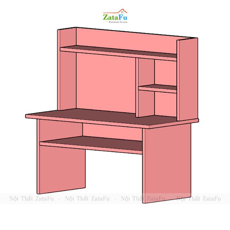 Bàn Ngồi Bệt Bàn Học Trên Giường Sinh Viên BLV-120 Gỗ MDF Dày 17mm