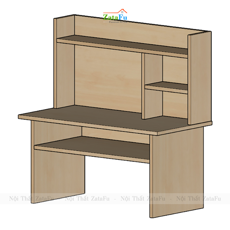 Bàn Ngồi Bệt Bàn Học Trên Giường Sinh Viên BLV-120 Gỗ MDF Dày 17mm