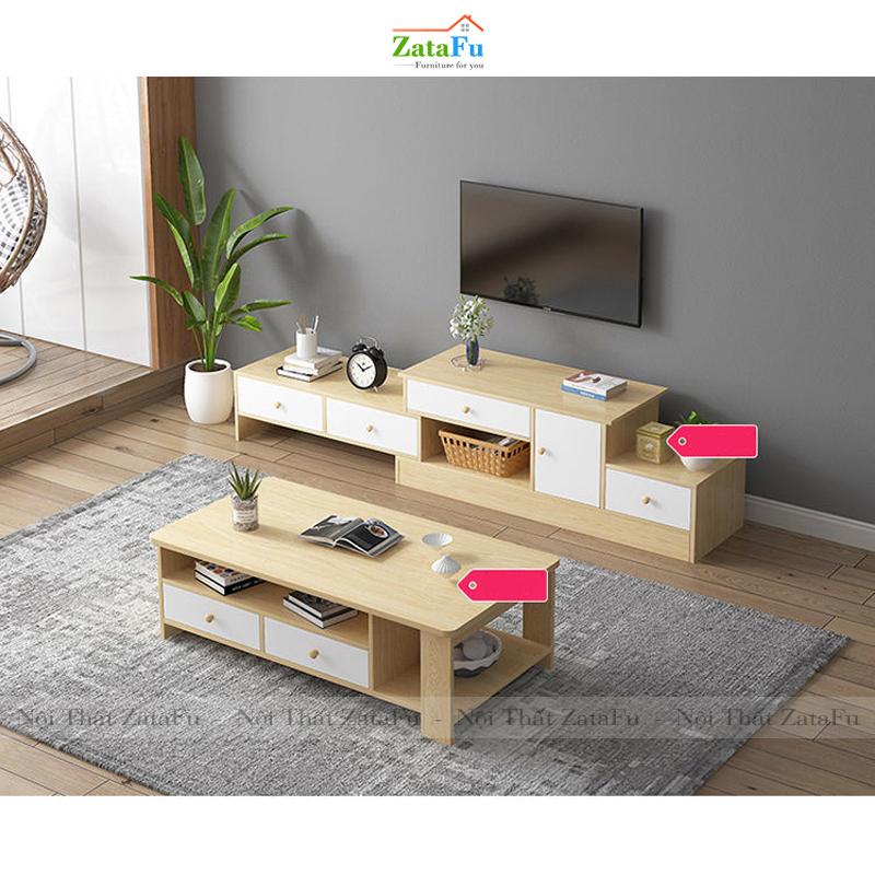 Bàn sofa giá rẻ thiết kế 4 ngăn kéo BSF-18