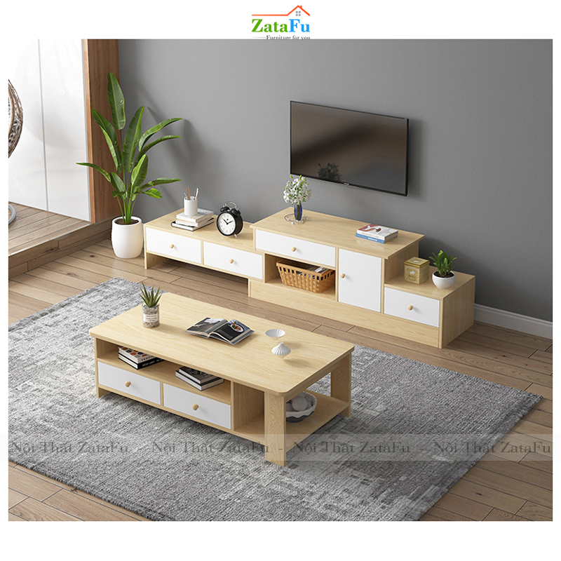 Bàn sofa giá rẻ thiết kế 4 ngăn kéo BSF-18