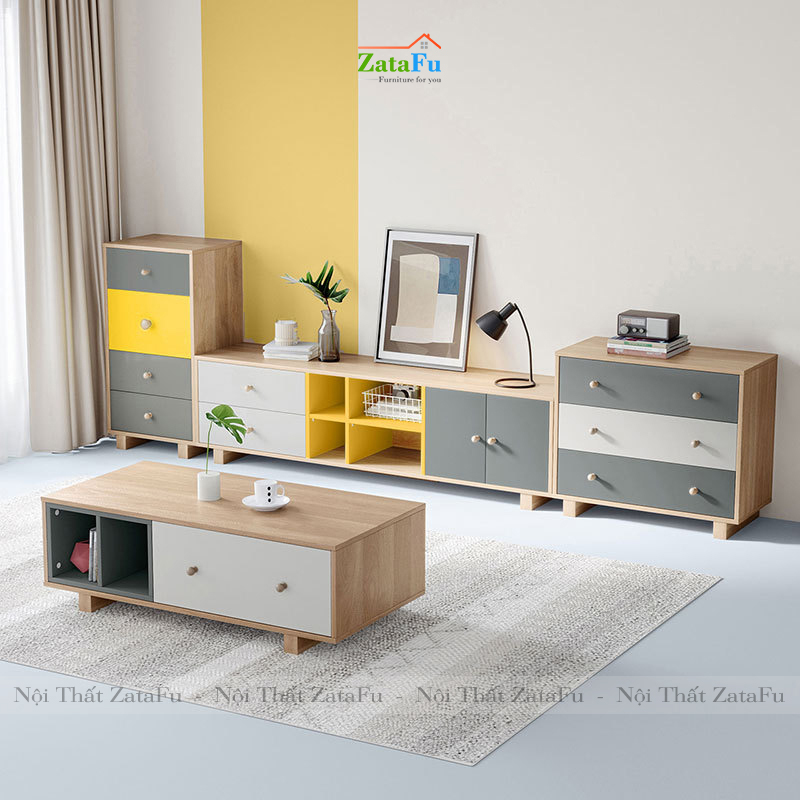 Kệ tivi phòng khách phong cách năng động KTV-09
