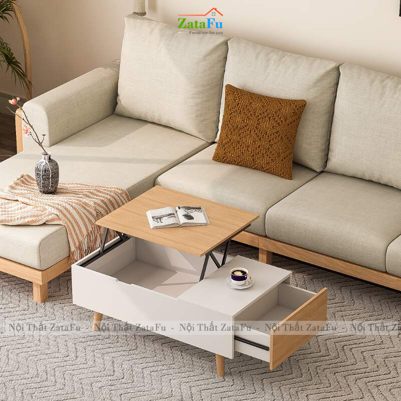 Bàn Trà Sofa Phòng Khách Gấp Gọn Đa Năng BSF-34 ZataFu