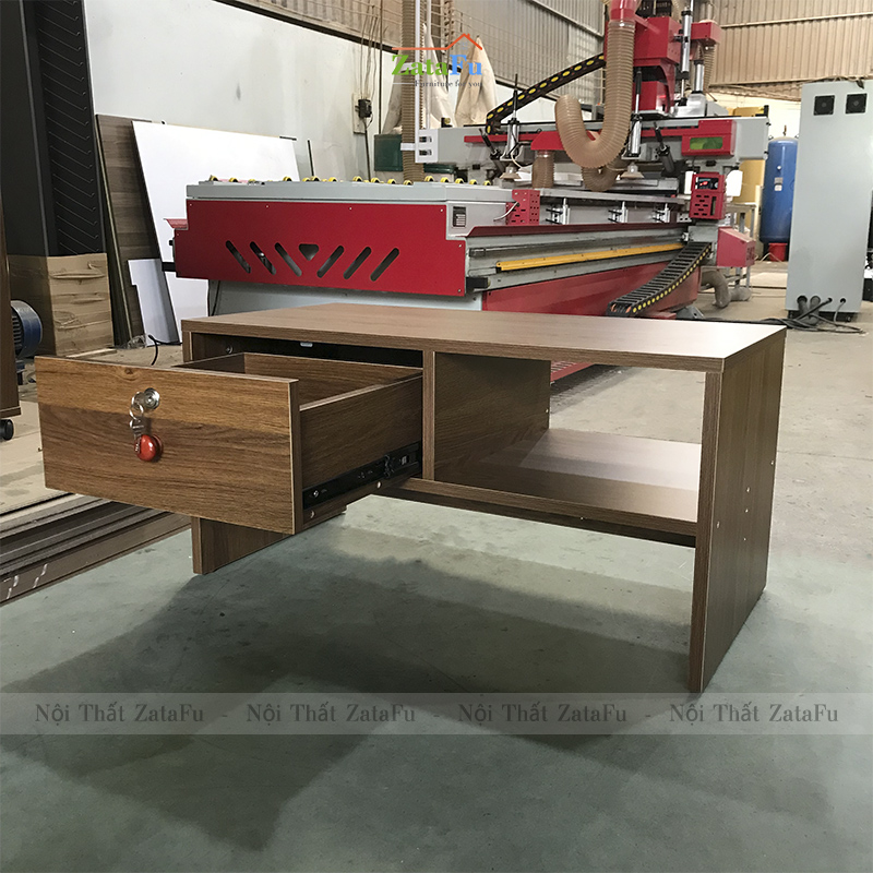 Bàn học, bàn làm việc ngồi bệt 1 ngăn kéo có khóa BLV-43