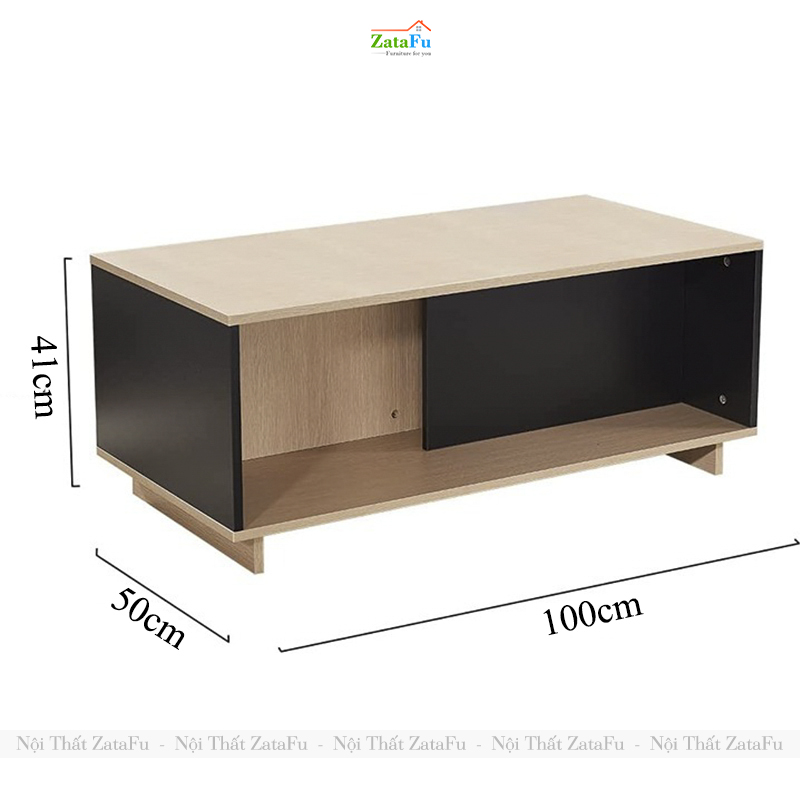 Bàn Trà SoFa Phòng Khách Thiết Kế Đơn Giản Gỗ MDF Lõi Xanh BSF-40 ZataFu