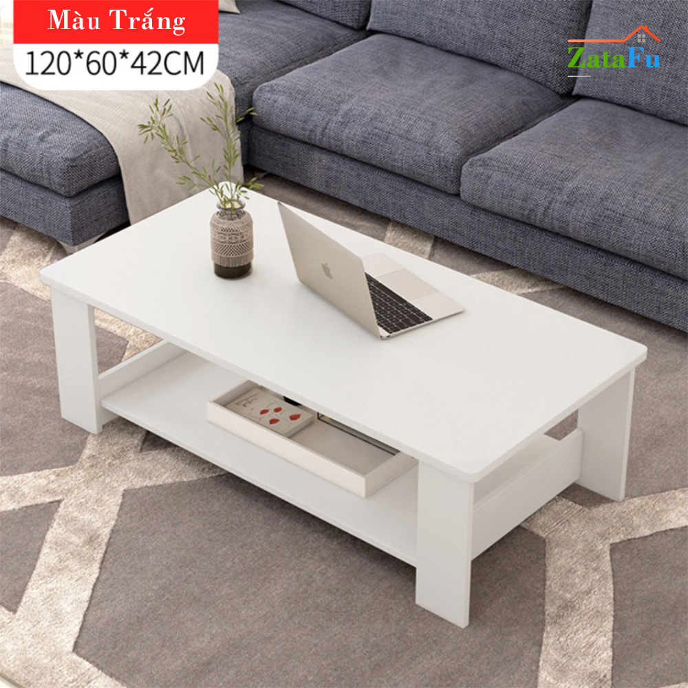 Bàn sofa gỗ 2 tầng thiết kế đơn giản BSF-03