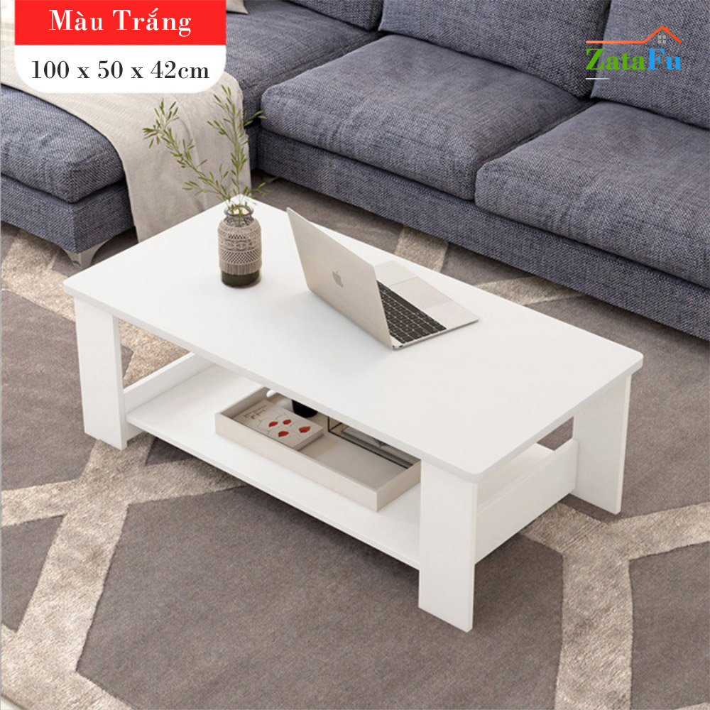 Bàn sofa gỗ 2 tầng thiết kế đơn giản BSF-03