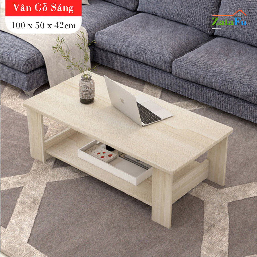 Bàn sofa gỗ 2 tầng thiết kế đơn giản BSF-03