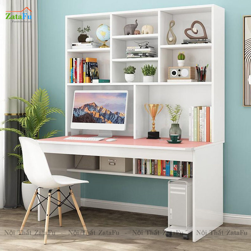 Bàn vi tính liền kệ xinh xắn BLV-50