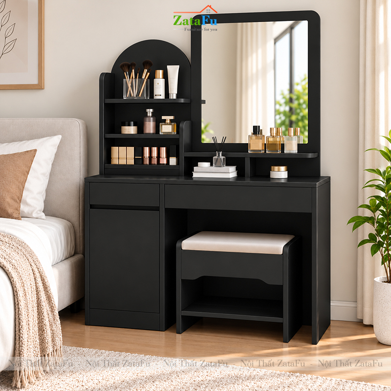 Bàn Trang Điểm Thiết Kế Đơn Giản Phong Cách Bắc Âu Có Kèm Ghế BTD-32 ZataFu