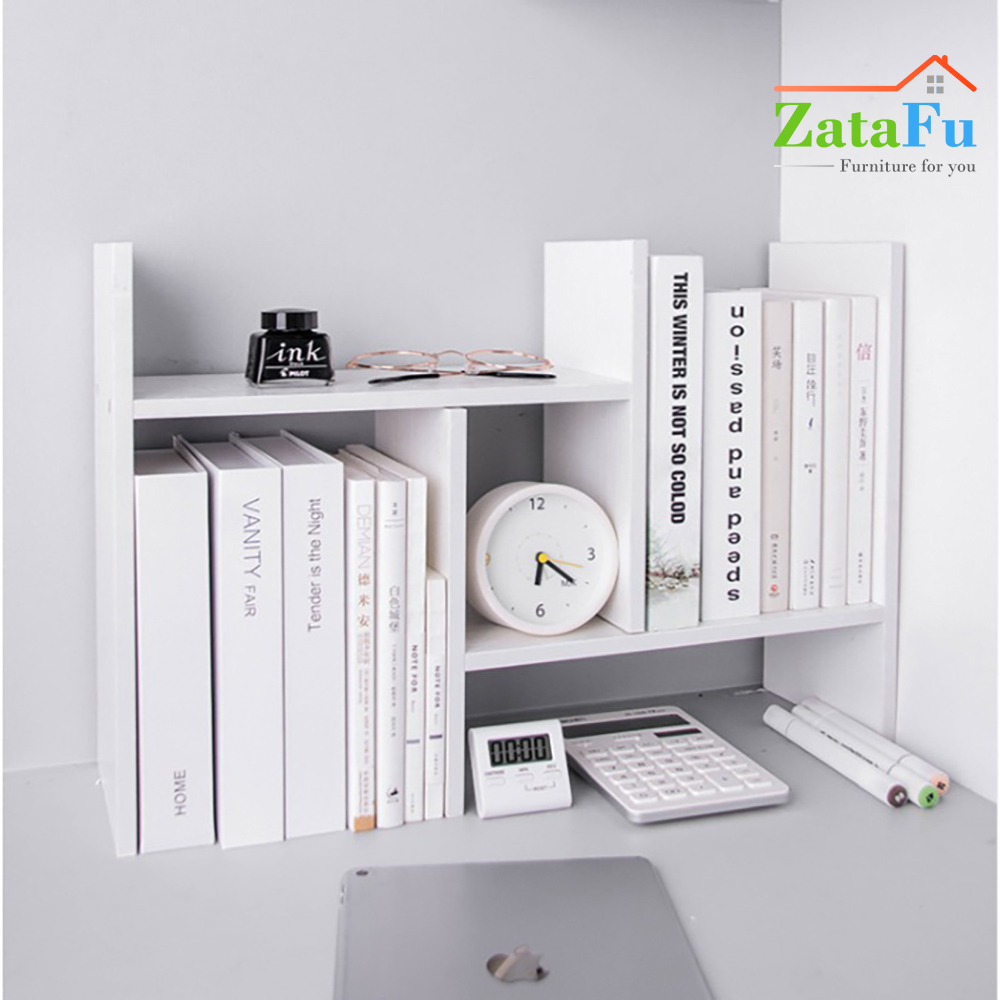 Kệ sách gỗ lắp ghép để bàn tùy chỉnh đa năng KTT-01