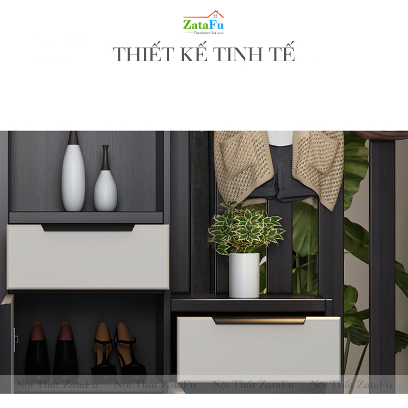 Tủ giày trang trí đơn giản cao 1m8 TGIAY-13