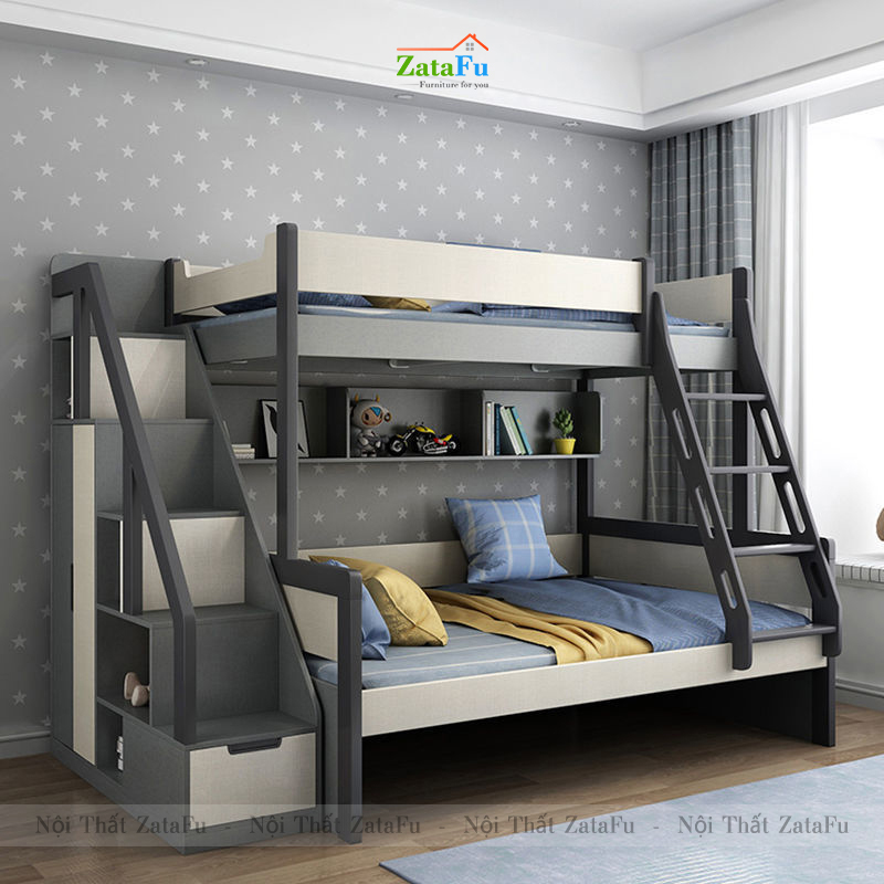Giường ngủ 2 tầng tích hợp nhiều tiện nghi cho bé GG-32