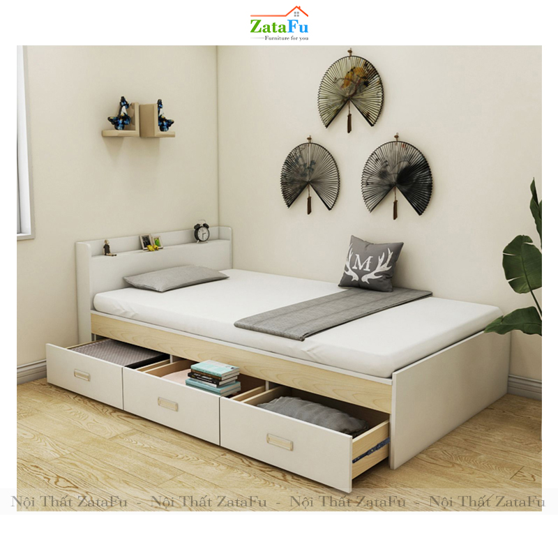 Giường ngủ kết hợp ngăn kéo thiết kế đơn giản GG-20