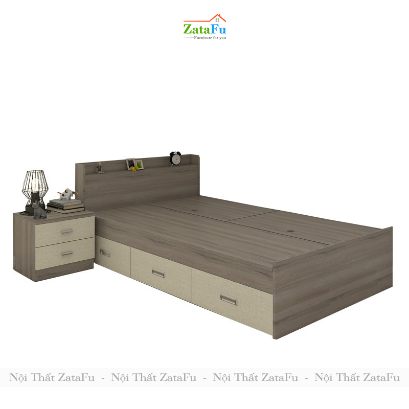 Giường ngủ kết hợp ngăn kéo thiết kế đơn giản GG-20