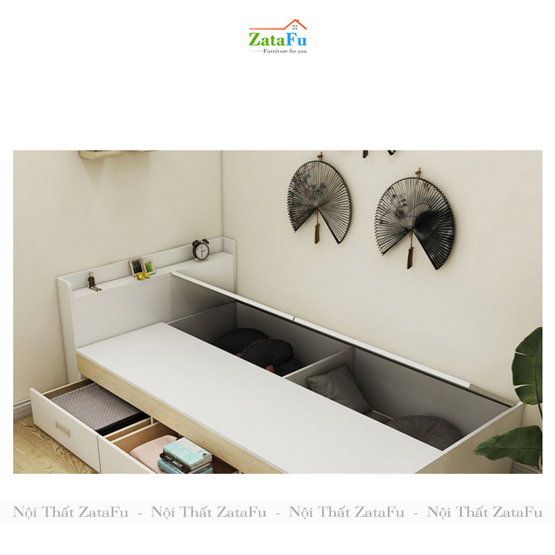 Giường ngủ kết hợp ngăn kéo thiết kế đơn giản GG-20
