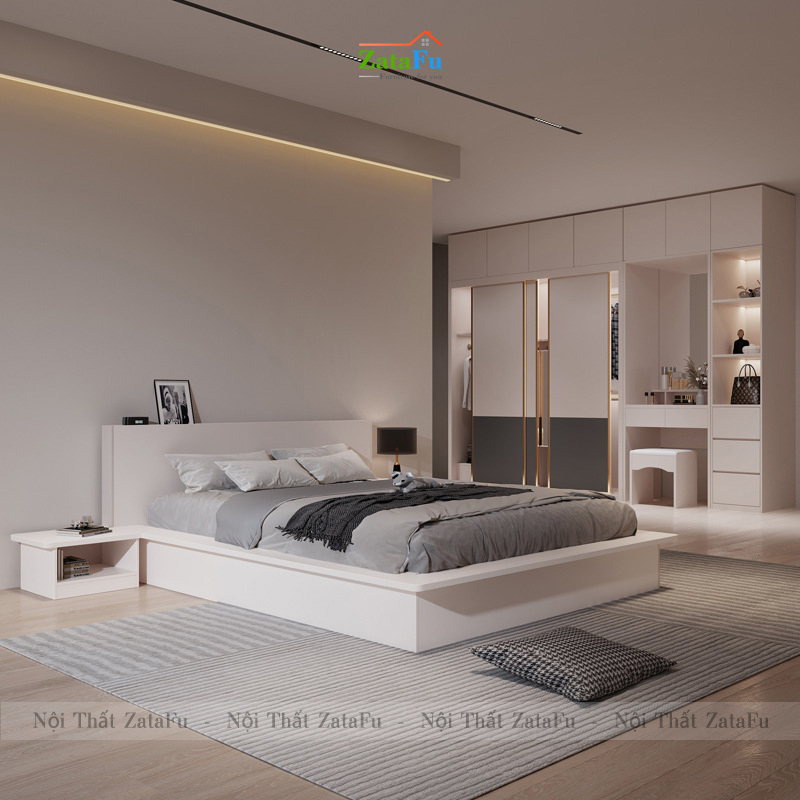 Giường ngủ gỗ công nghiệp cho không gian sang trọng GG-35