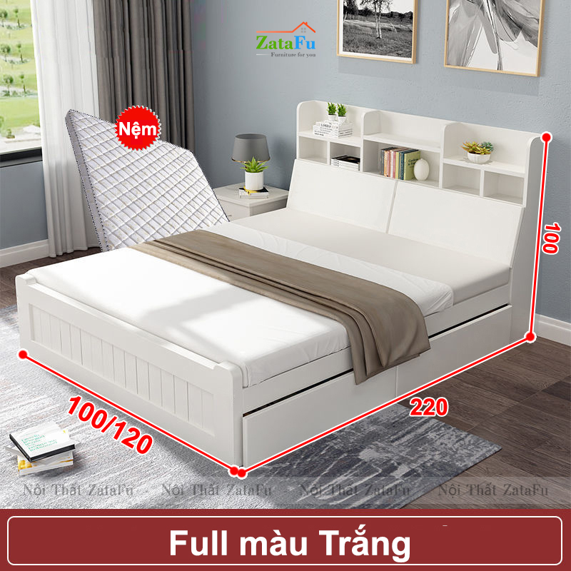 Giường ngủ gỗ công nghiệp hiện đại cho phòng ngủ tiện nghi GG-26