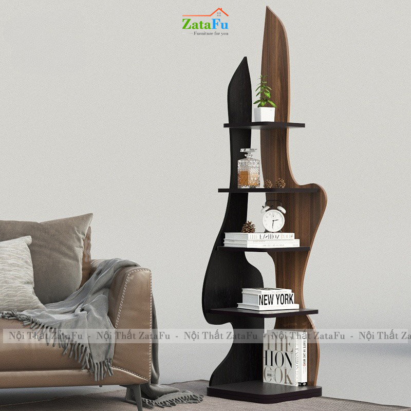 Kệ Trang Trí Hiện Đại Để Cạnh Bàn Sofa Thiết Kế Độc Đáo  KTT-144 ZataFu