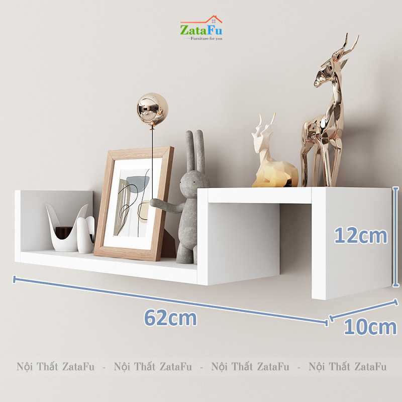 Kệ decor gắn tường hình bậc thang uốn lượn độc đáo KTT-120